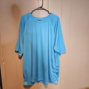 Kanu Men’s 4X Blue Performance Athletic Tee, Lightweight Moisture-Wicking